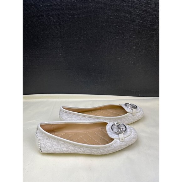Michael Kors Women's White & Silver Casual Flats Shoes Size 8 SKU 6230 - Picture 6 of 7